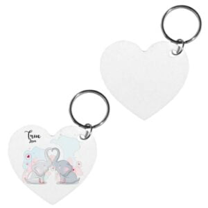 Μπρελόκ δύο όψεων σε σχήμα καρδιά